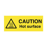 Mileta Caution Hot Surface Safety Label (Pack of 6)